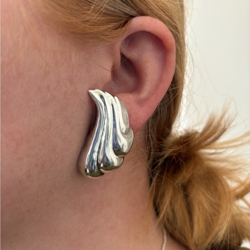 Post Teardrop Earrings sterling silver 925